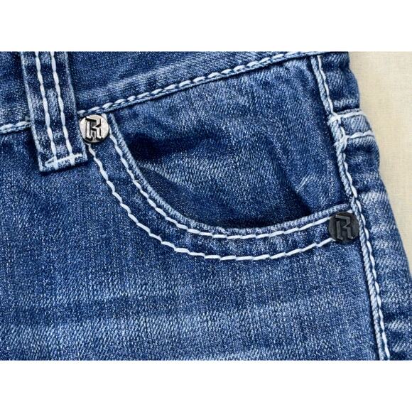 Rock & Roll Cowboy Jeans Boys 16R Bootcut BB82B Western Denim Blue - Picture 9 of 12